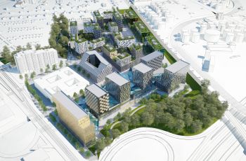 étude urbaine pour le développement du quartier de l'étang