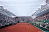A retractable roof on suzanne lenglen tennis court